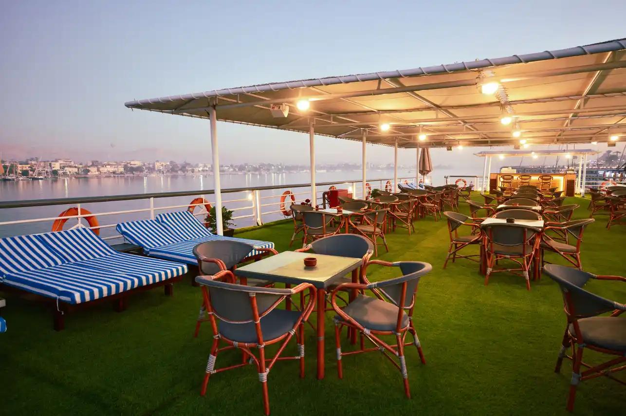 Sun deck of the Nile Treasure Nile Cruise Nile cruise